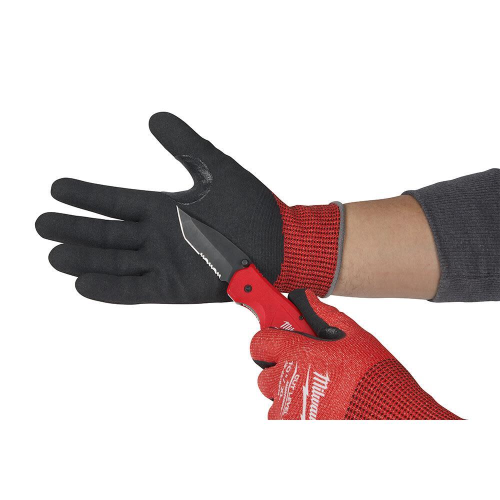 Milwaukee 12 Pair Cut Level 4 Nitrile Dipped Gloves Medium