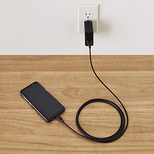 Amazon Basics 2-Pack USB-C to USB-A 2.0 Fast Charging Cable, 6-Foot, Black