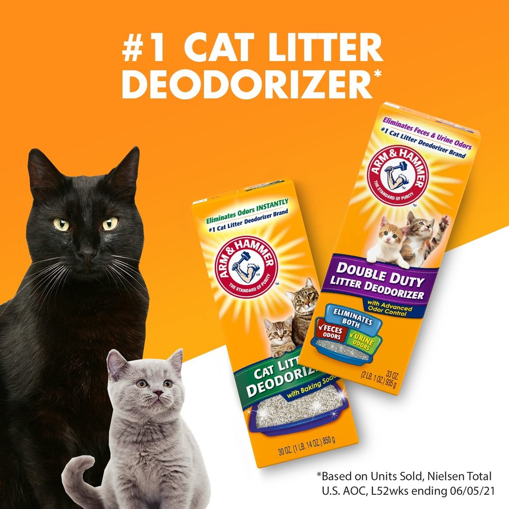 ARM & HAMMER Cat Litter Deodorizer Double Duty, 20 oz, 6 Pack