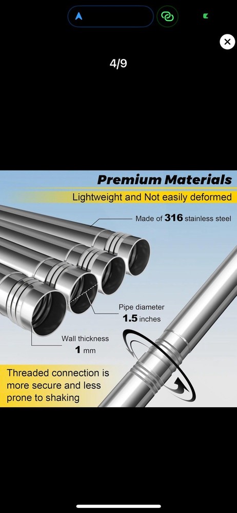 Statlink Mini Pole Mount, Lymorexan 8ft Mounting Kit