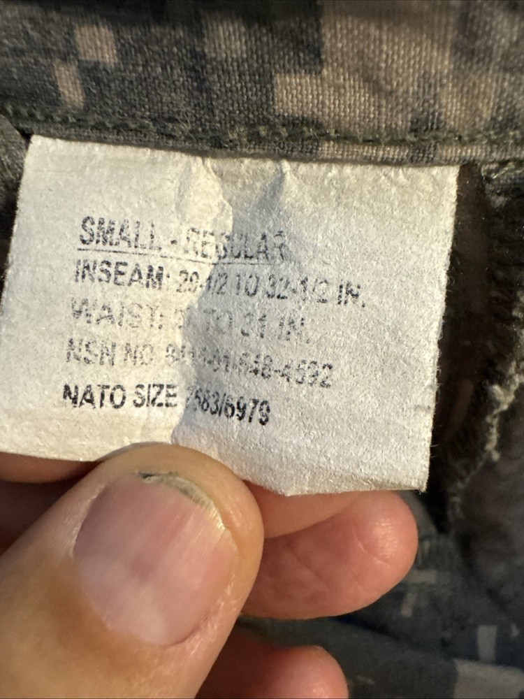 Small Regular - Army Combat Pants FR ACU Digital Camo USGI 5305