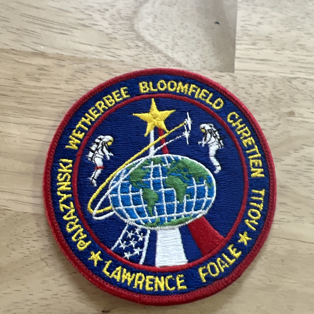 US NASA Space Shuttle Wetherbee Bloomfield Chretien Titov Foal Lawrence Patch