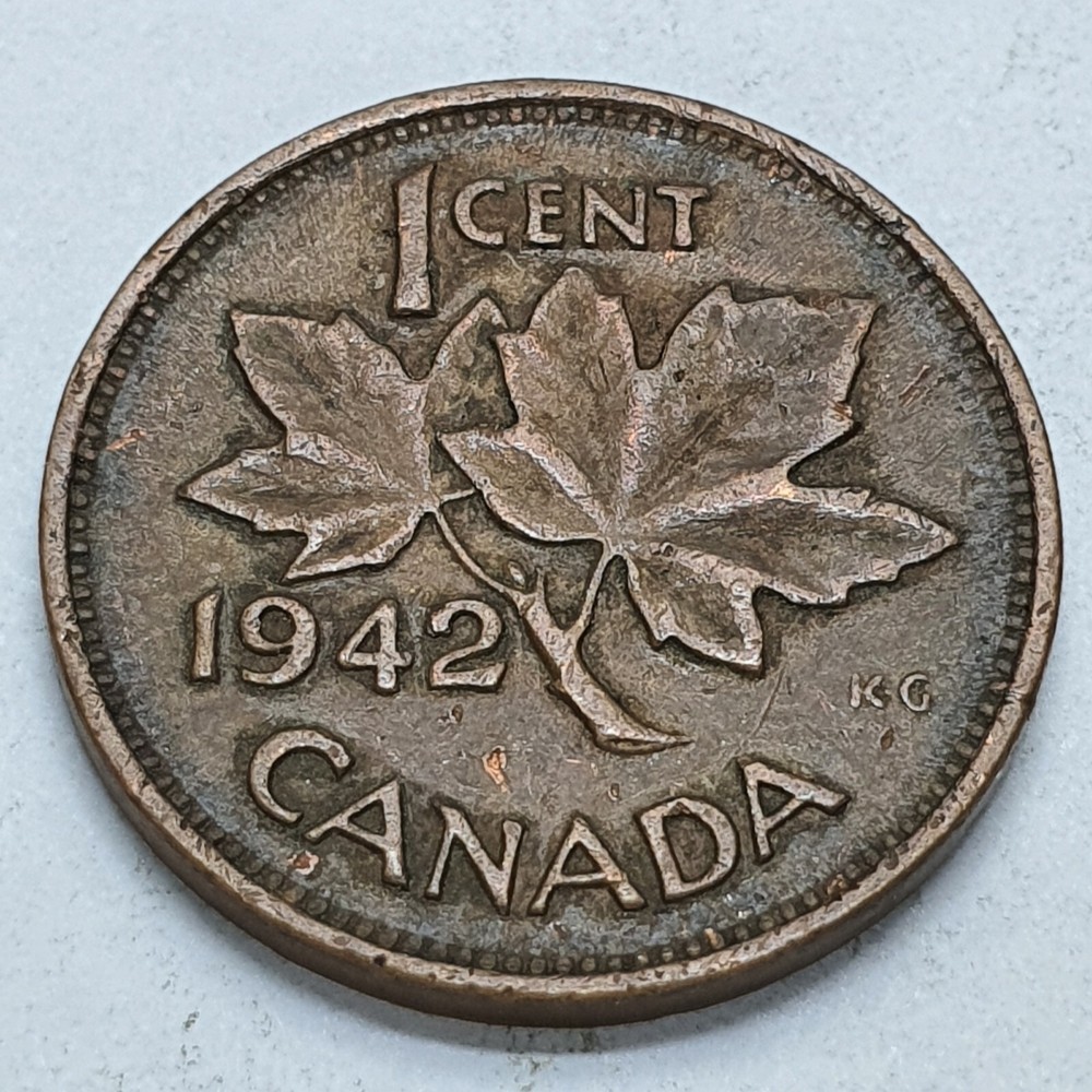 Canada Cent 1942 Coin 03286D