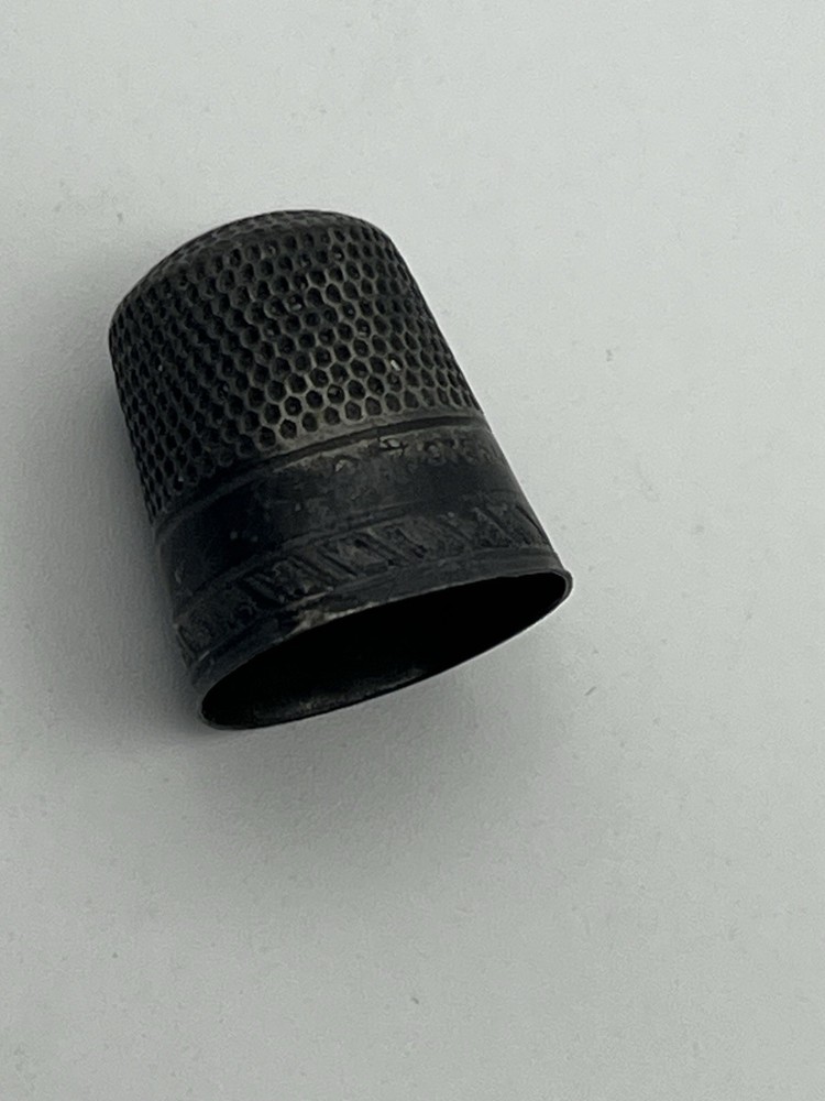 Sterling silver vintage thimble for sewing antique