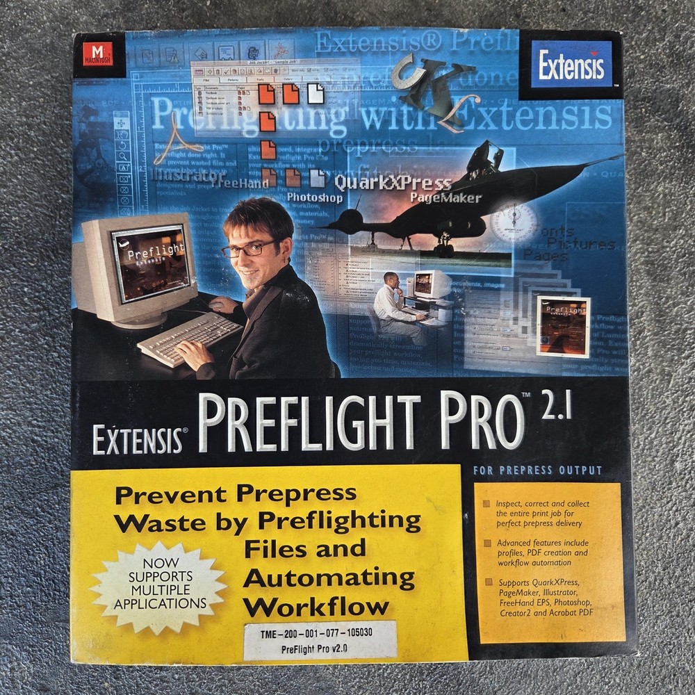Extension Preflight Pro 2.1 Software for Macintosh  Pre-owned See Description