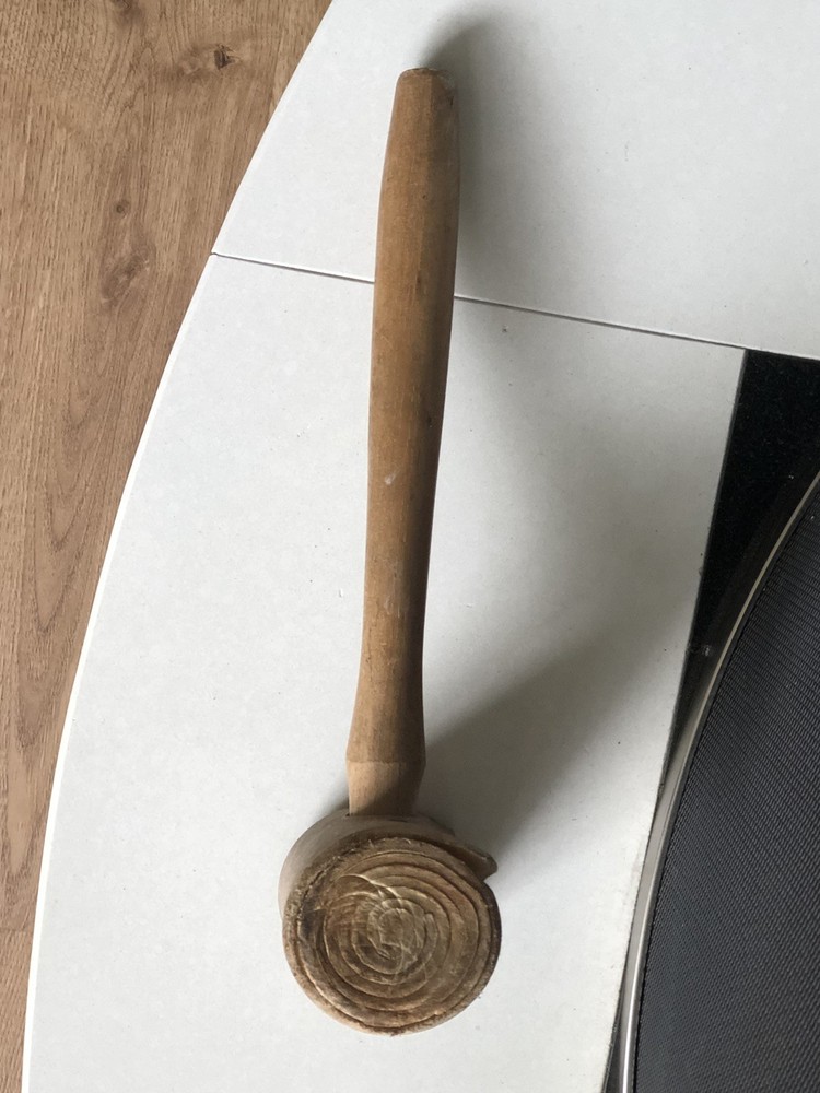 Vintage Rolled Rawhide Mallet Hammer Soft Hit Hammer Old Tool Leather Worker