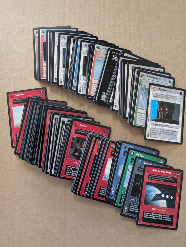 1996 Decipher Star Wars CCG Hoth Expansion Complete 162 Card Set