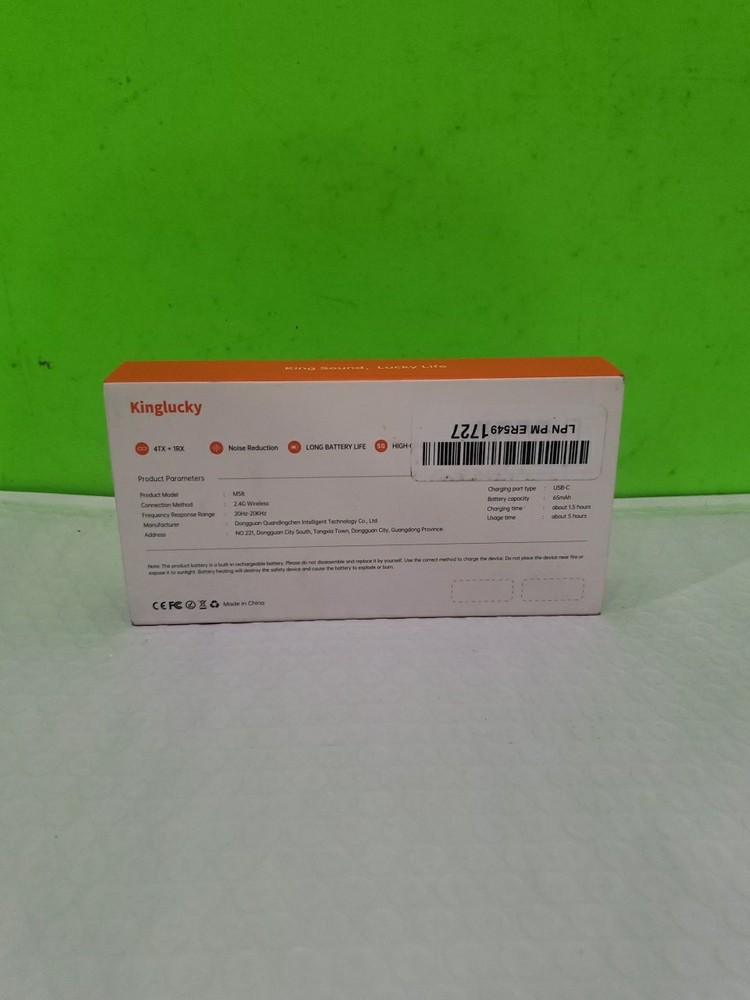 Wireless Lavalier Microphone for Android iPhone 15 Type C Smartphone, 4-Chann