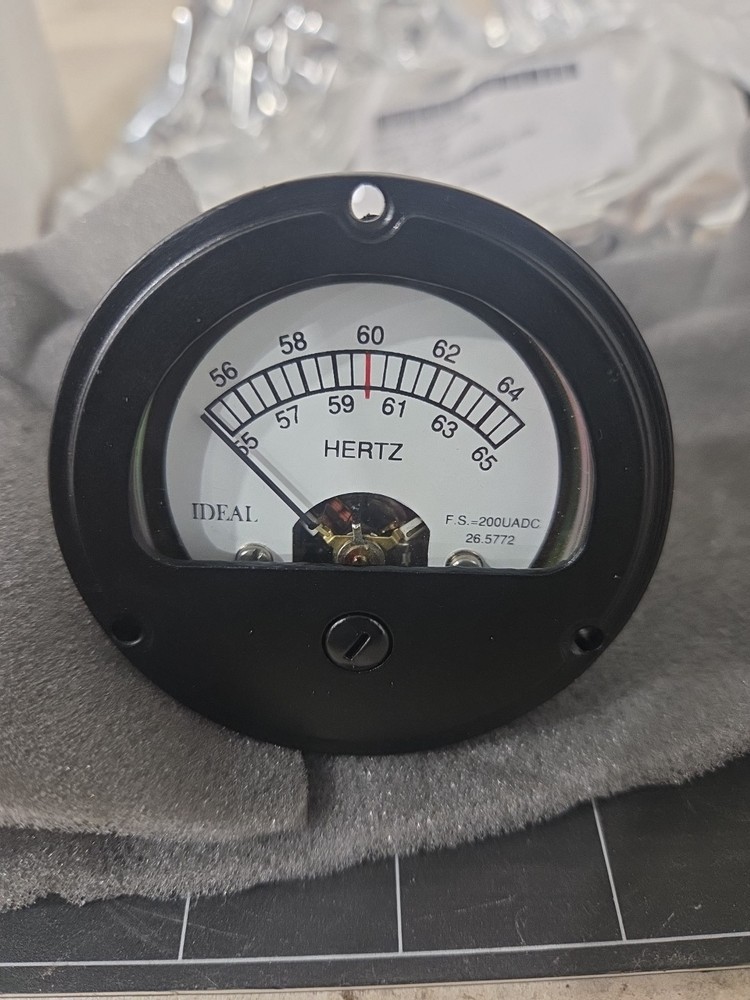 Ideal Precision 26.5772 Frequency Meter 55-65 Hertz