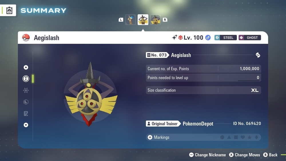 6IV Shiny Aegislash Pokemon Legends ZA *SAME DAY*