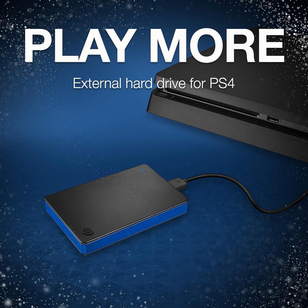 Compact 2TB External Hard Drive - Perfect Portable Solution for PS4 Gamers