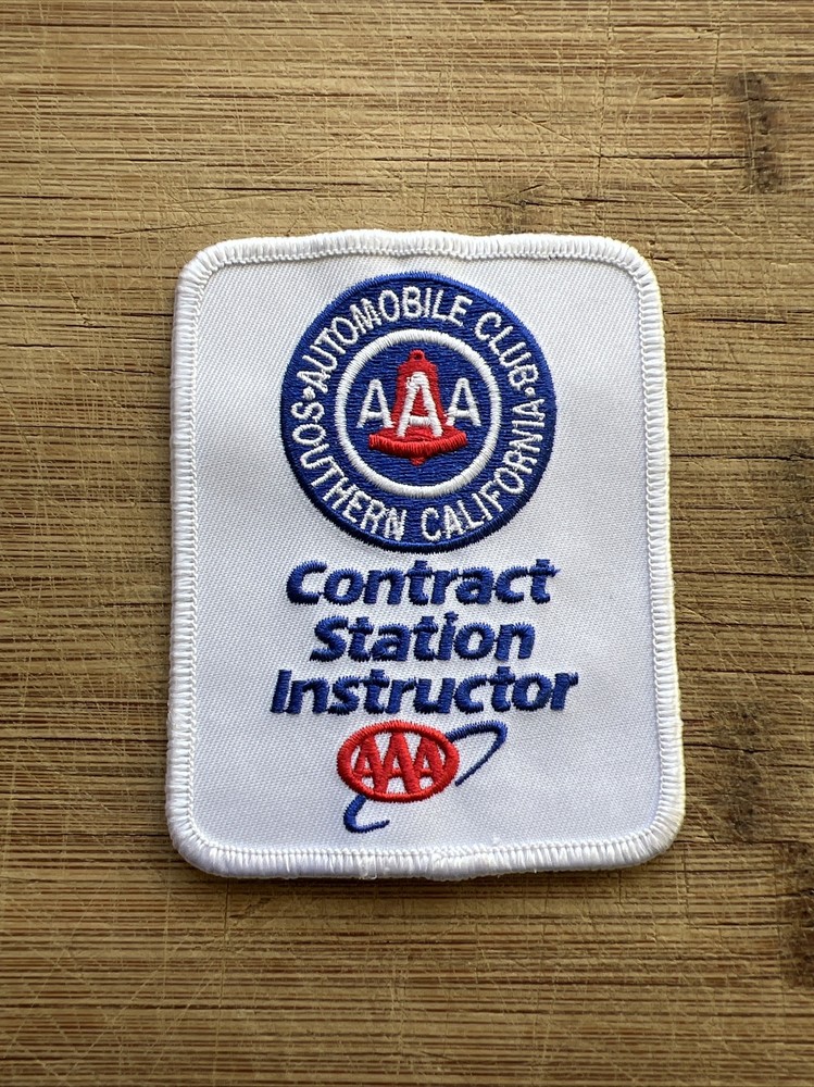 AAA Contract Station Instructor Patch 3.75 X 3 Inches