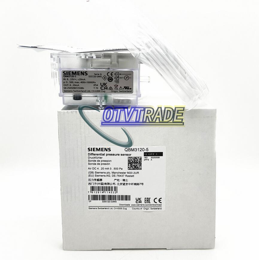 ONE Siemens QBM3120-5 difference pressure sensor New