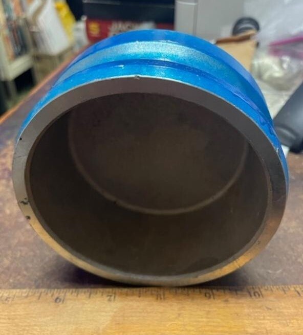 Aluminum 4” (?) Camlock Pipe Plug