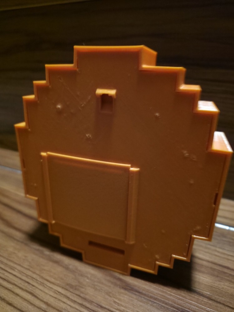Working Minecraft Clock Unused With Battery And Wall Mountable