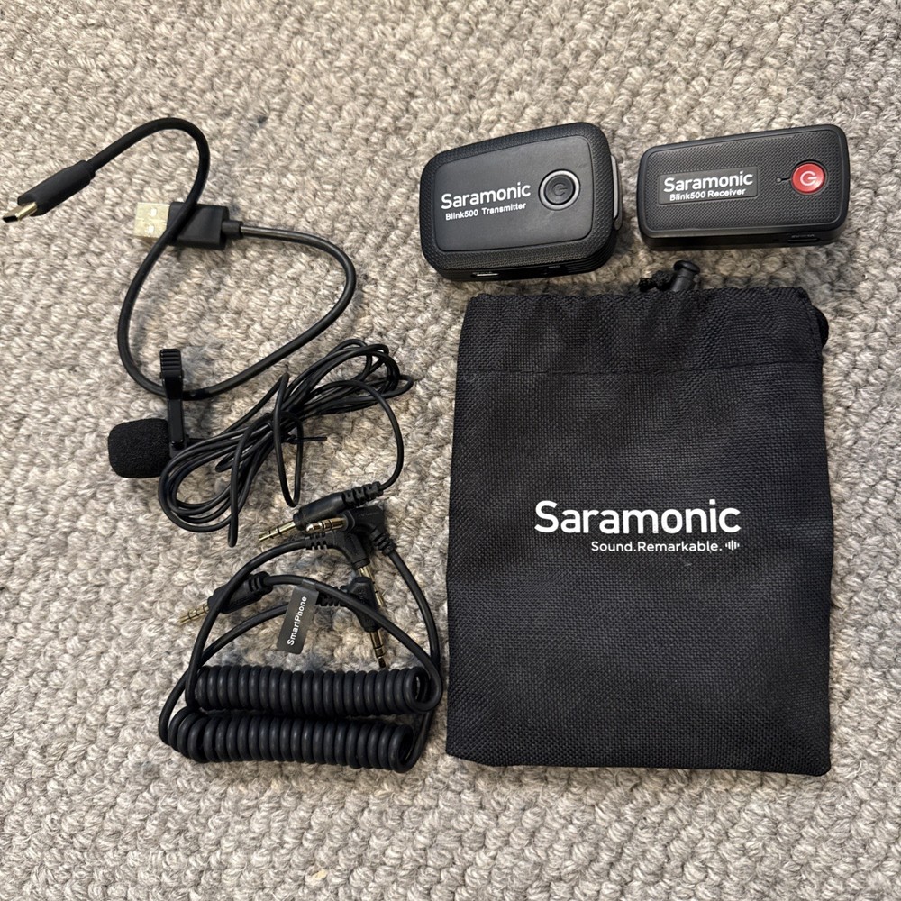 Saramonic Blink 500 Transmitter And Receiver Kit (Never Used)