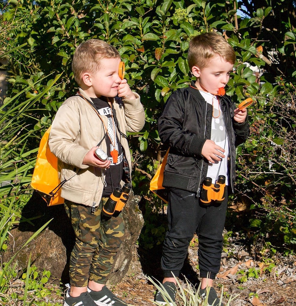 Kids Adventure Exploration Set: Binoculars, Flashlight & STEM Learning Fun