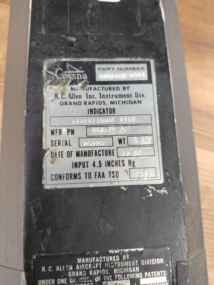 Cessna rCAllen Directional Gyro