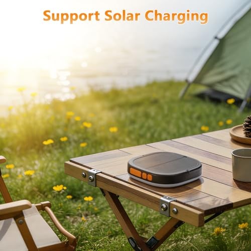 Solar Camping Lights, Solar Camping Lantern Rechargeable 5000mAh LED 5 Light