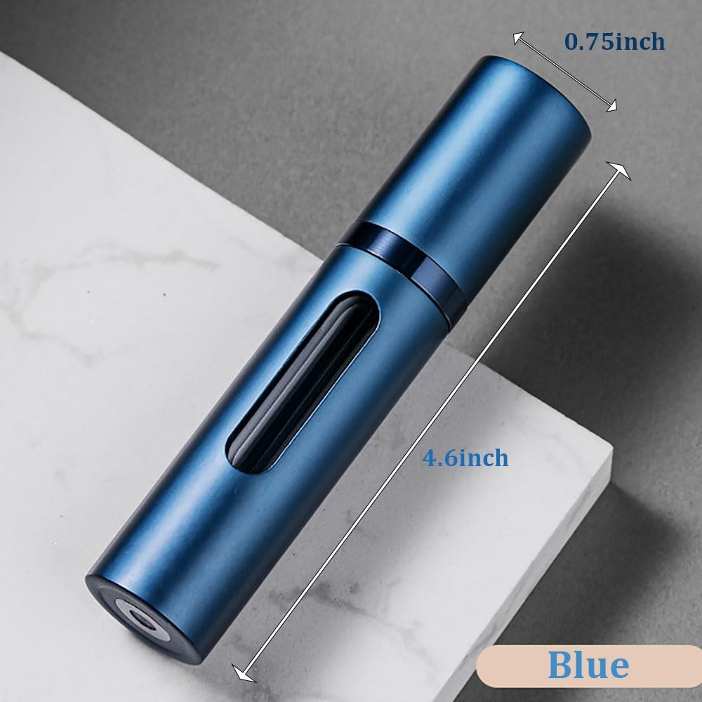 Topblux 3-Pack 10ml Refillable Travel Perfume Atomizer, Leakproof Bottom-Fill