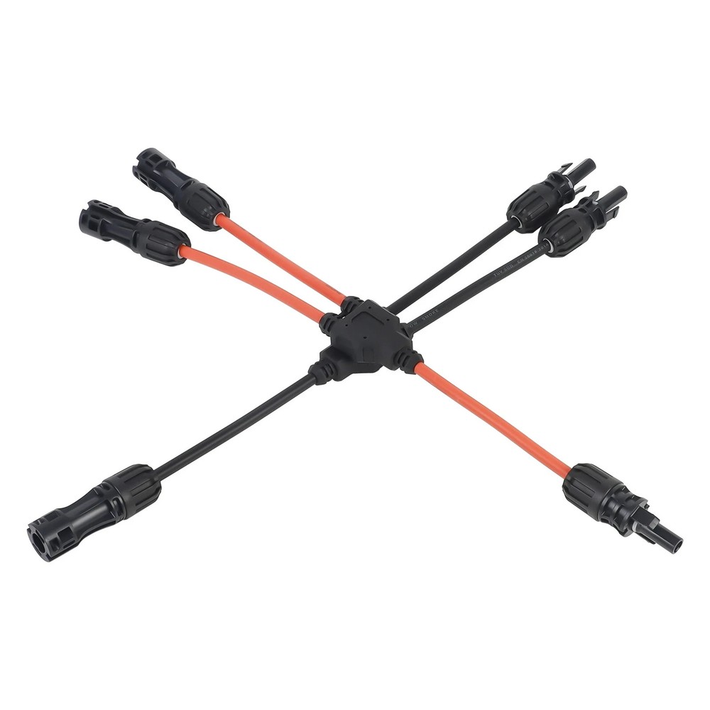 Solar Panel Y Branch Cable Connection Waterproof Adapter Connector Extension USA