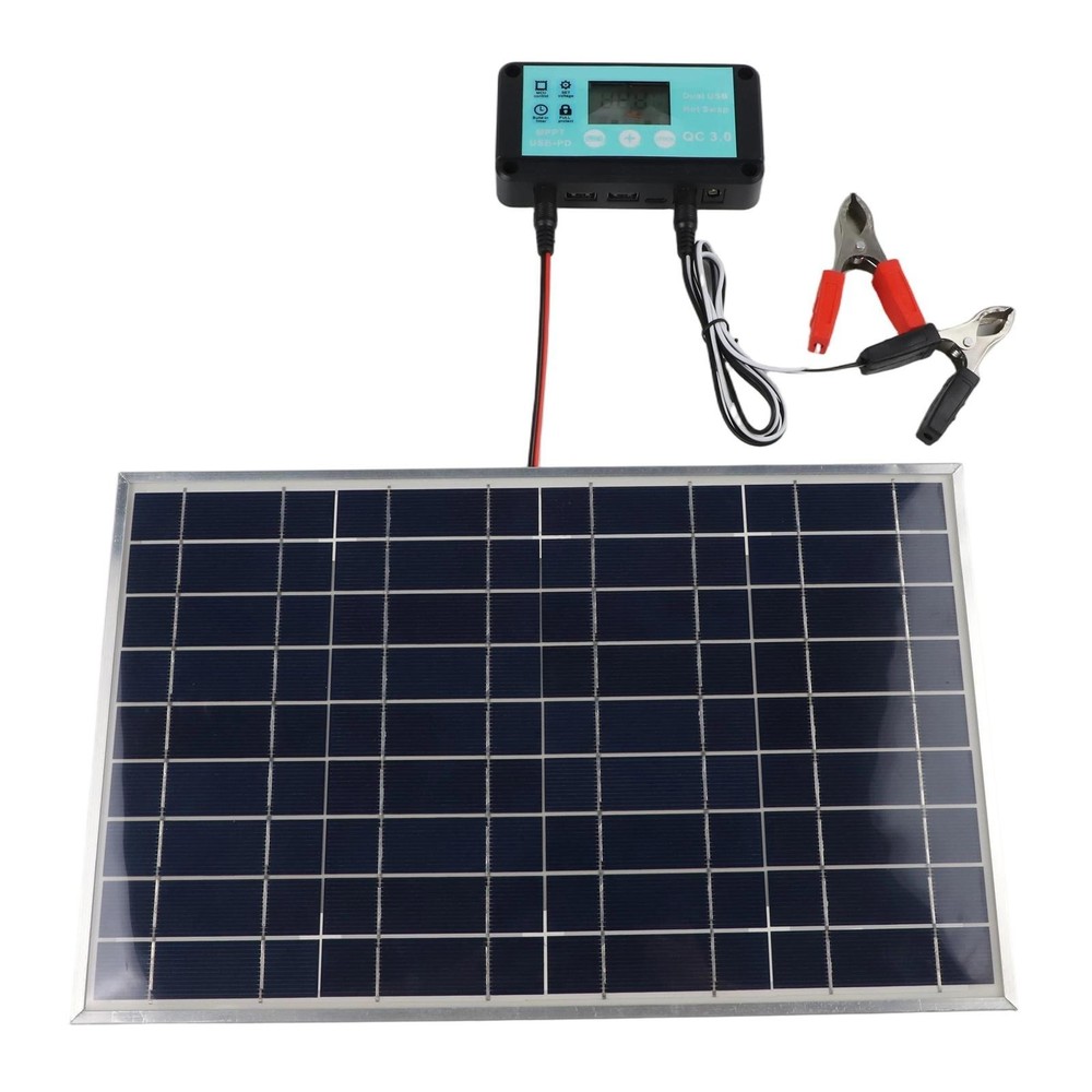 100 Watt Solar Panel Kit with Controller for Portable Energy Solutions