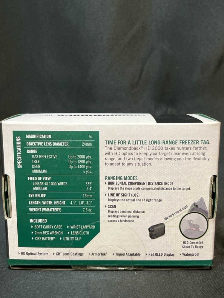 VORTEX DIAMONDBACK HD 2000 LASER RANGEFINDER (H83004625)