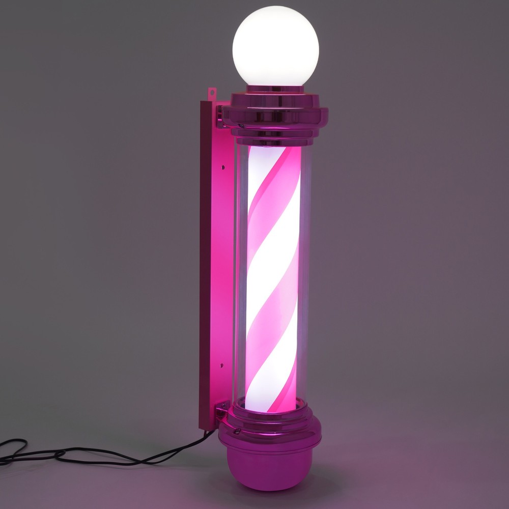 Barber Pole Light, Barber Pole with LED Light, Barber Shop Rotating Light