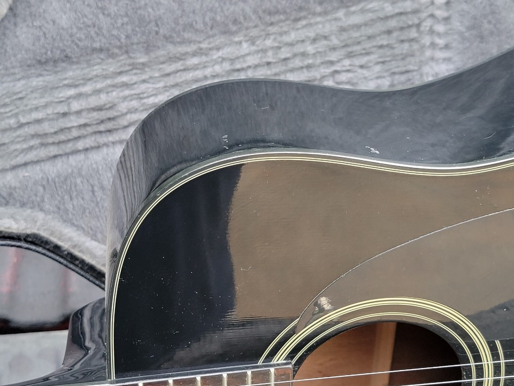 Fender DG-11E Acoustic Electric Guitar Black (6 String) + Hard TKL CASE *NICE!*