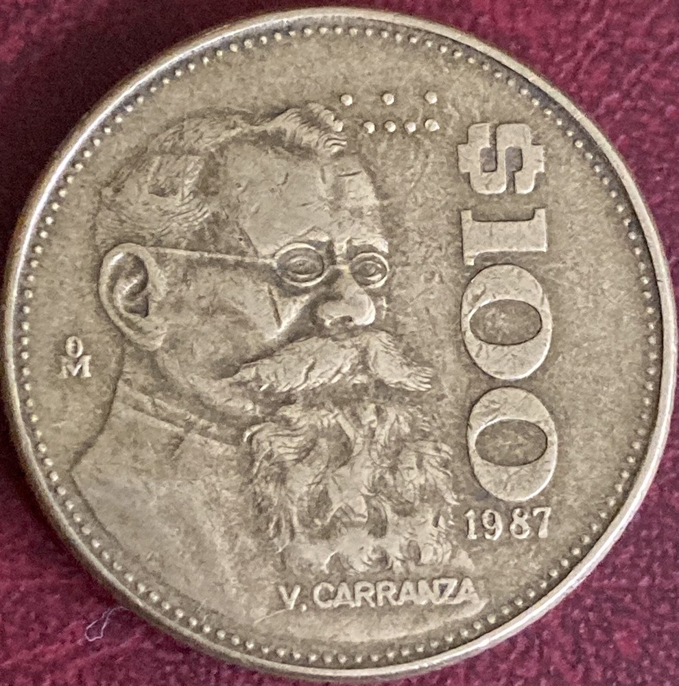 Mexico - $100 Pesos Coin - 1987 (GY18)