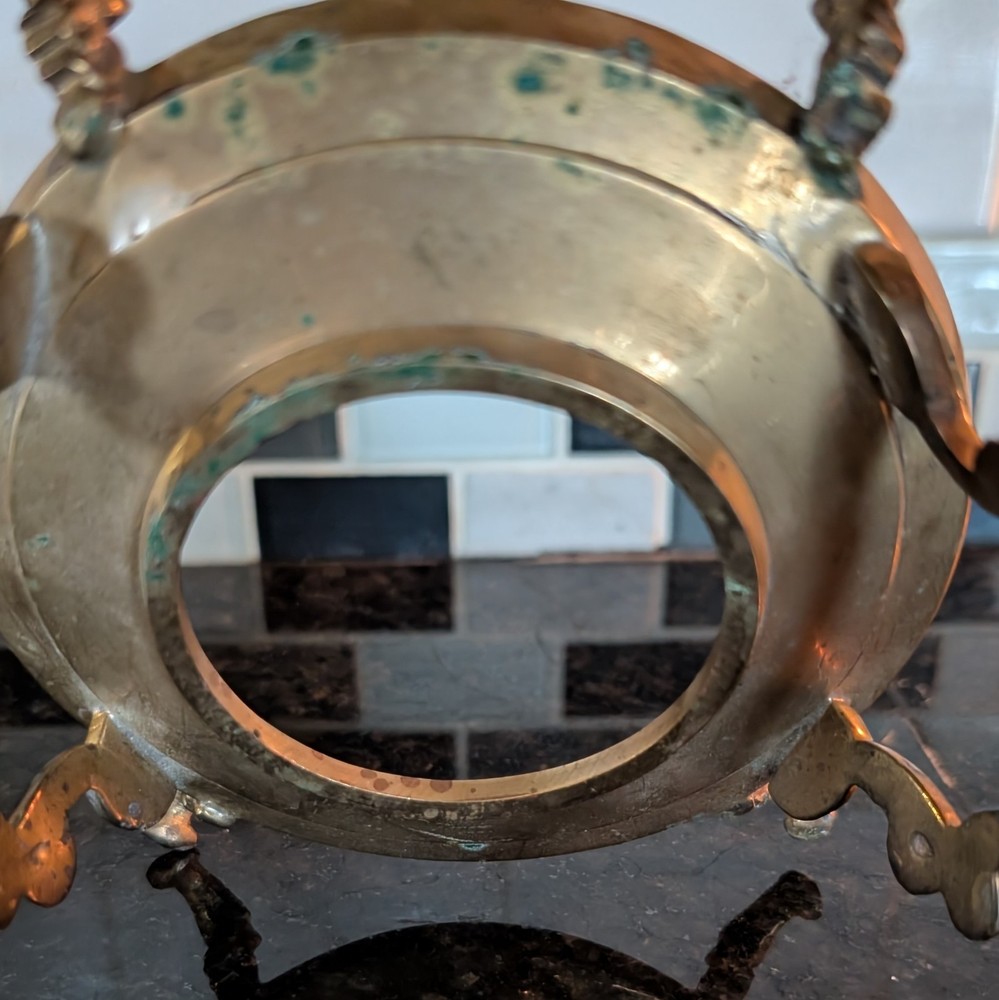 Tilting Brass Teapot- Kettle Burner/ Warming Stand