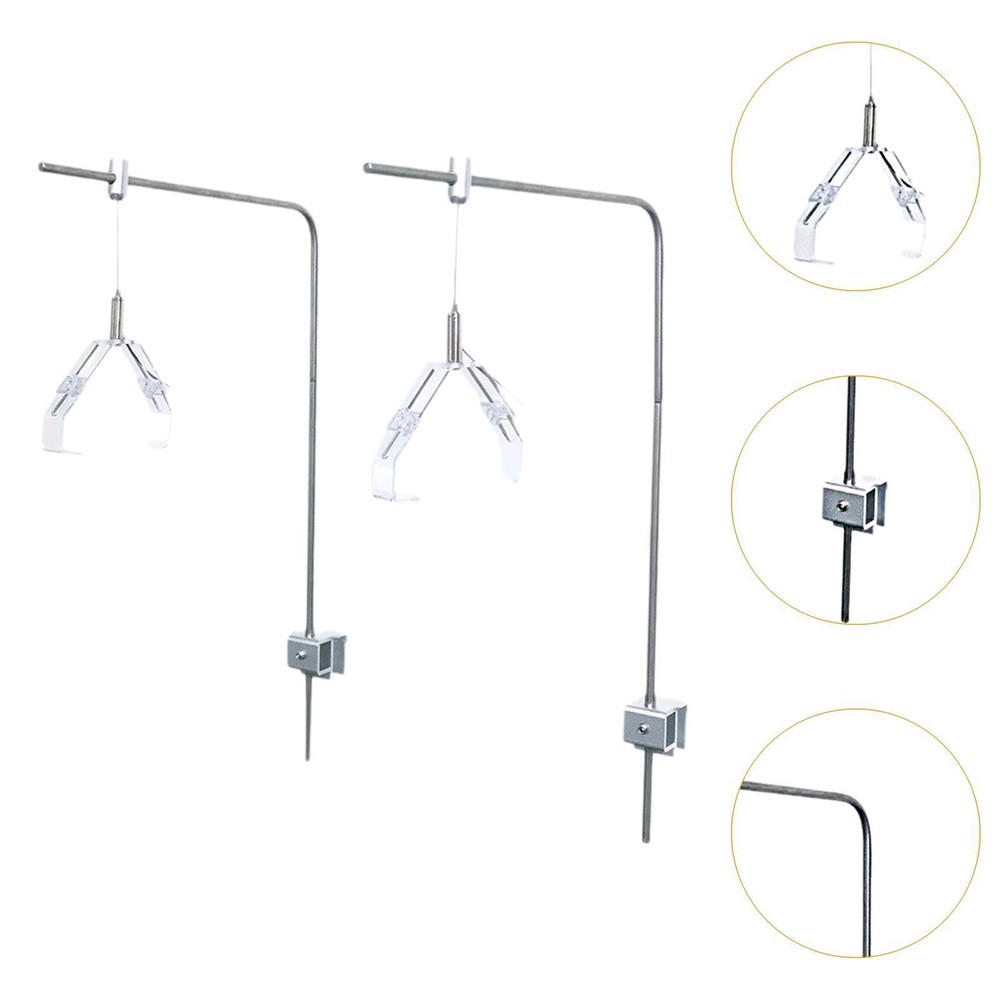 2x Aquarium Light Bracket Mount Fish Tank LED Light Rack for Fish