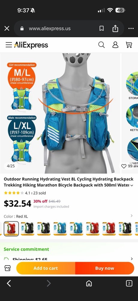 Hydration Pack Backpack，IX INOXTO Running Hydration Vest