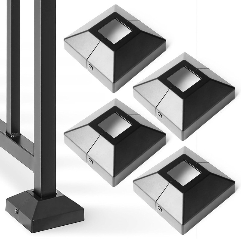 Aluminum Deck Post Base Cover Durable Waterproof Easy Install Outdoor Solution