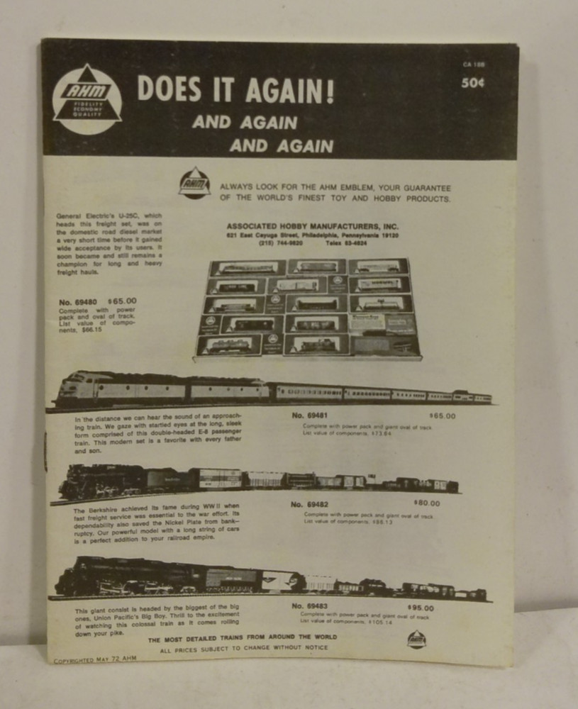 Vintage AHM Does It Again 1972 Catalog CA 18B