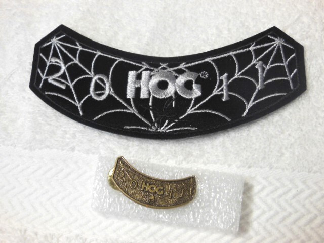 NEW HOG HARLEY DAVIDSON OWNERS GROUP 2011 PATCH & PIN SET