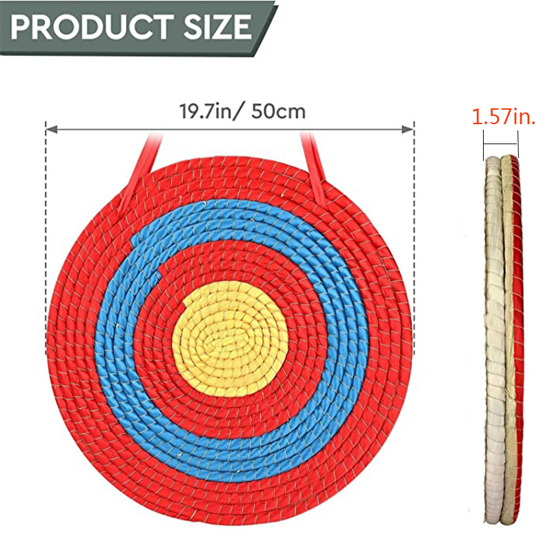 Handmade 50CM Archery Solid Straw Arrow Target 1-3Layers for Bow Target Practice