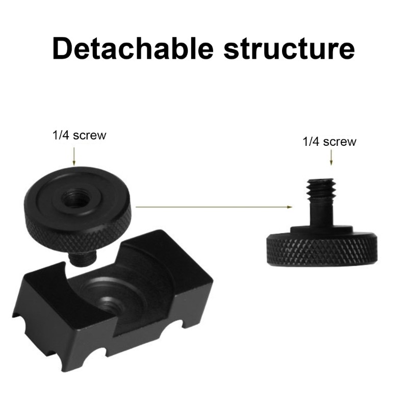 Clamp Mount to Camera Tripod Quick Release Plate Tethering Cable DSLR Digital