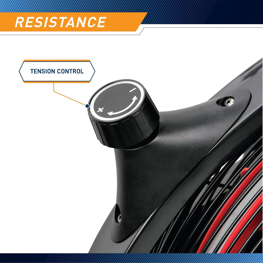 Air-Resistance Exercise Fan Bike with Dual Acction Handlebars
