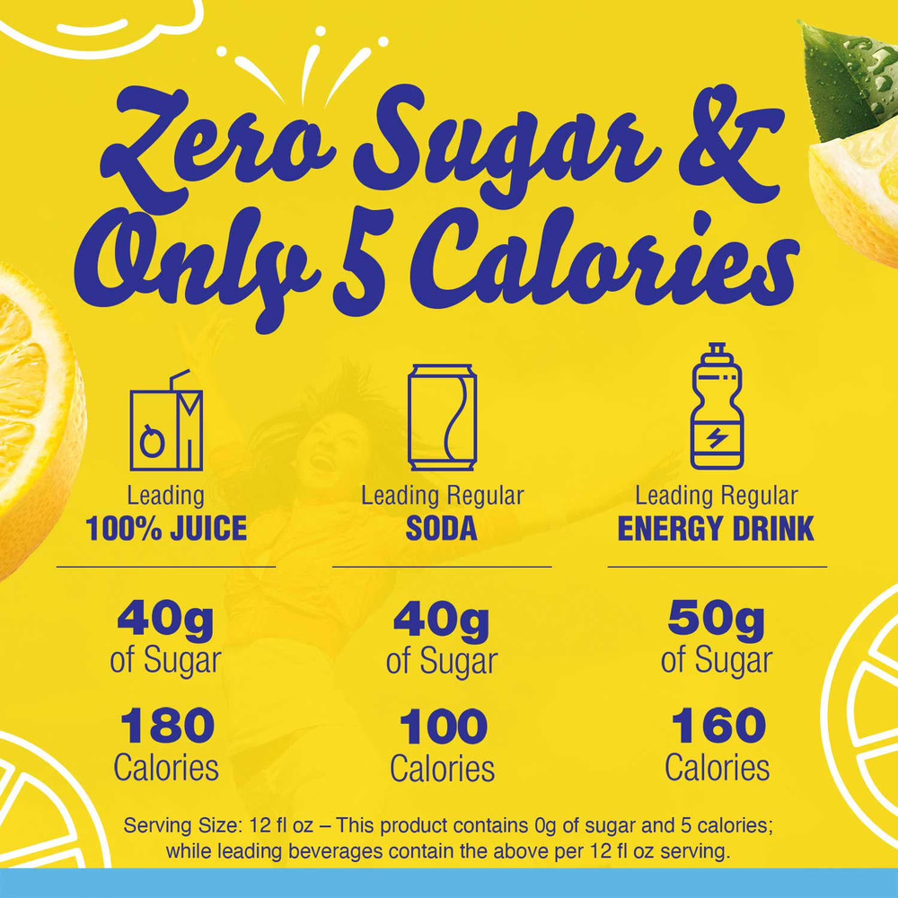 2 PACK - 16 Crystal Light Lemonade Mix Powdered Drink Mix (Total 32 Packets)
