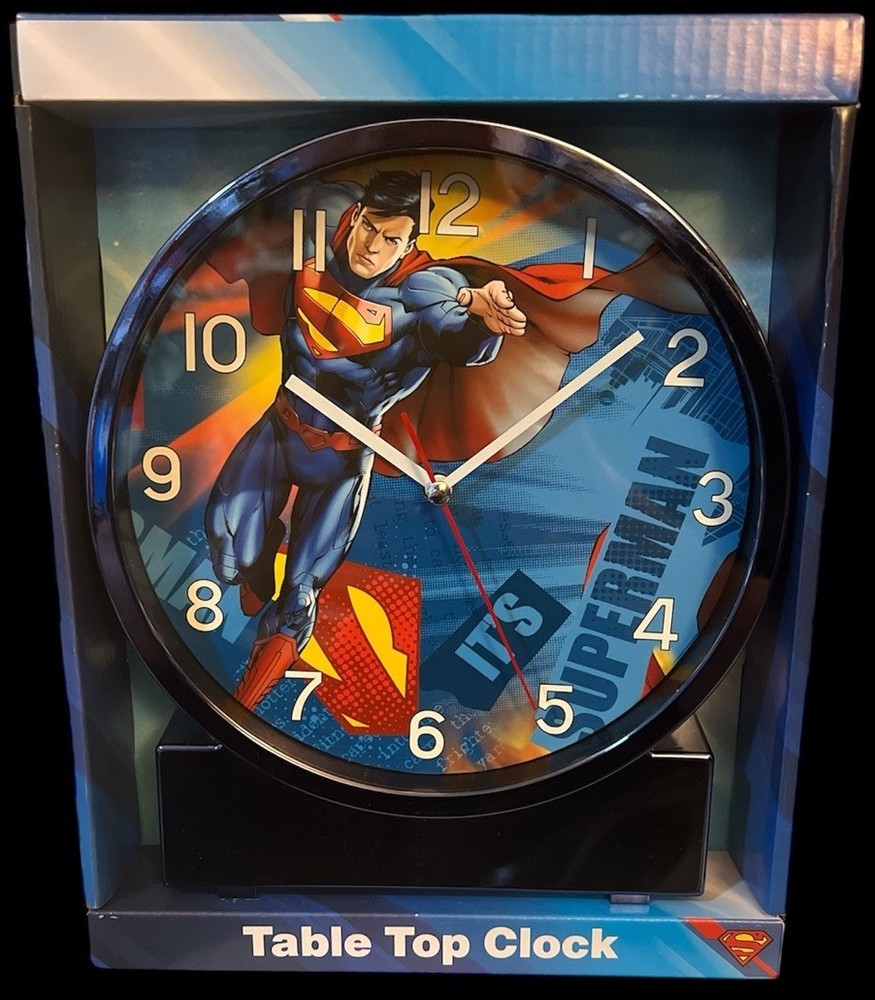Superman DC Comics Table Top Clock (Brand New)