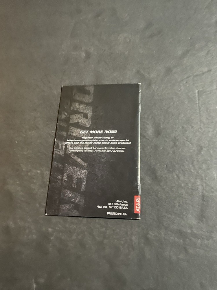 driver parallel lines ps2 Manual only