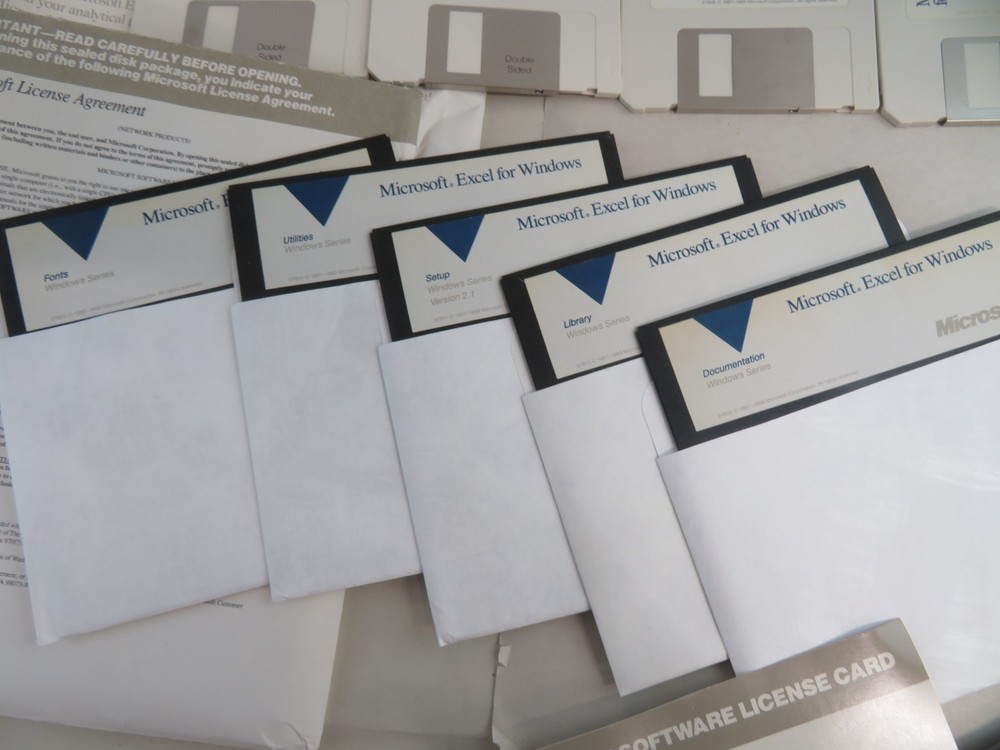 Microsoft Excel Floppy Disks Lot