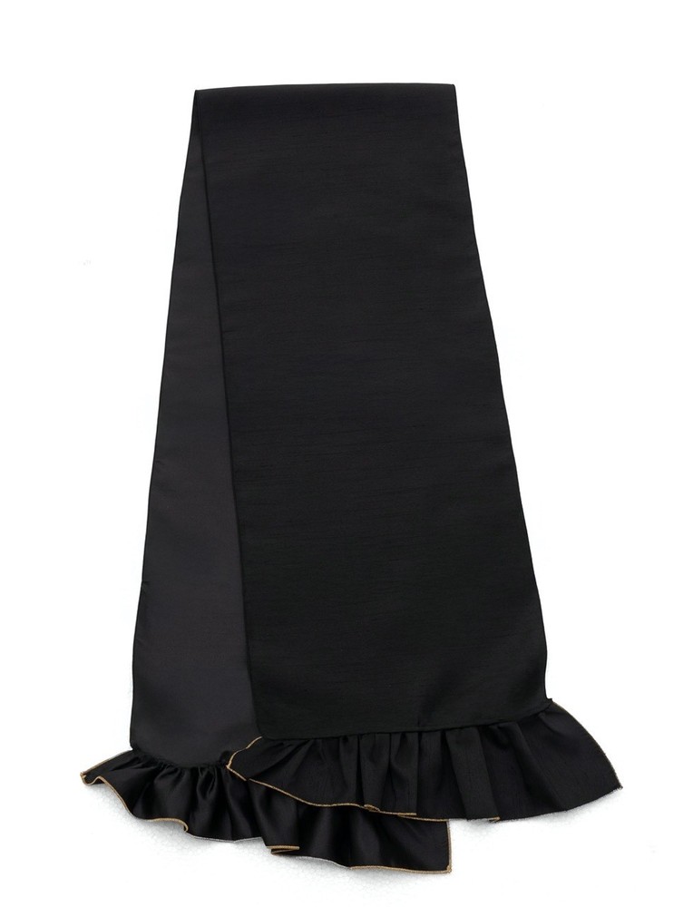 Frilled Obiage (Black) SAK-OBAF241221