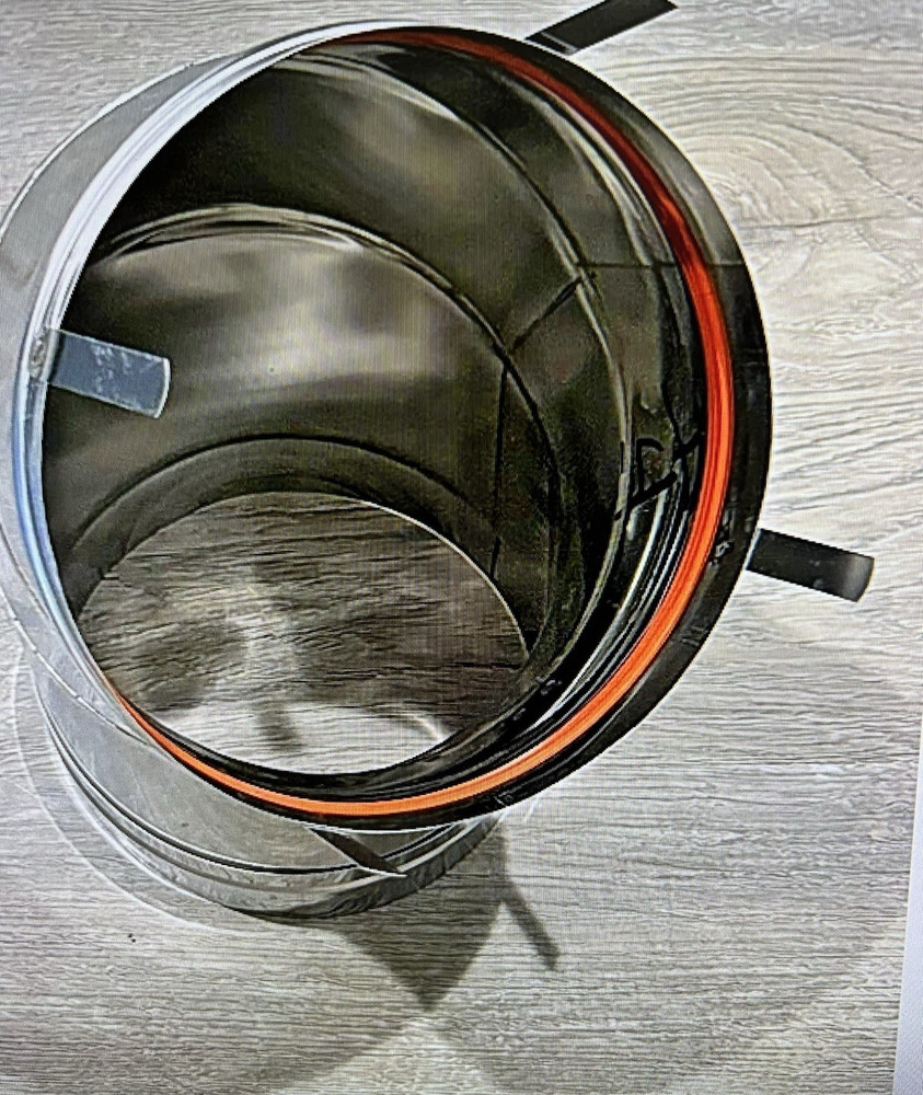 Heat-Fab 8" Saf-T Vent EZ Seal 45 Degree Elbow 29-4c 9811 Stainless Steel NEW