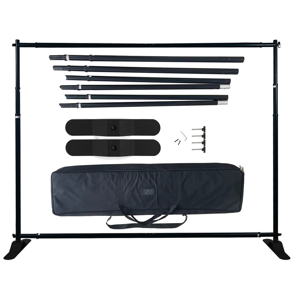 Heavy-Duty Adjustable Banner stand Step and Repeat Backdrop Stand ＋ Banner