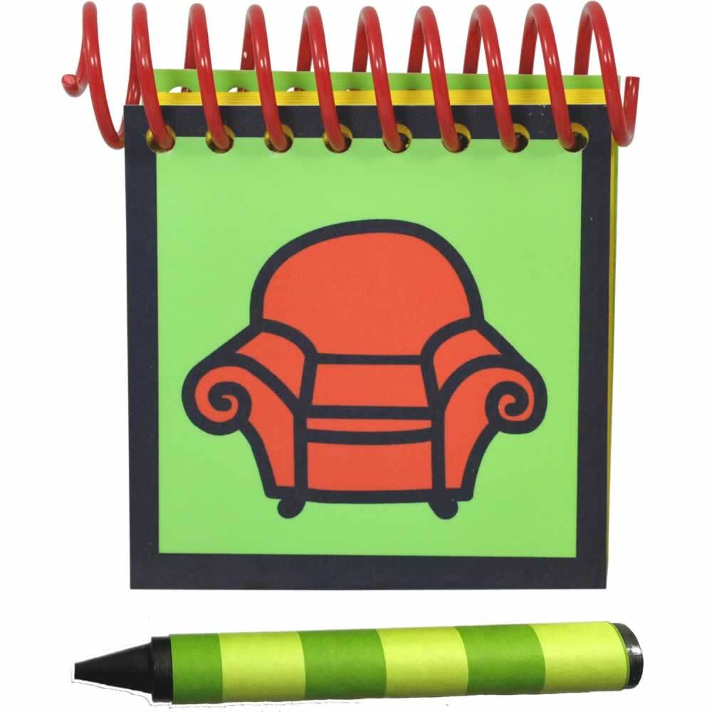 Handcrafted STEVE Handy Dandy Notebook and Crayon