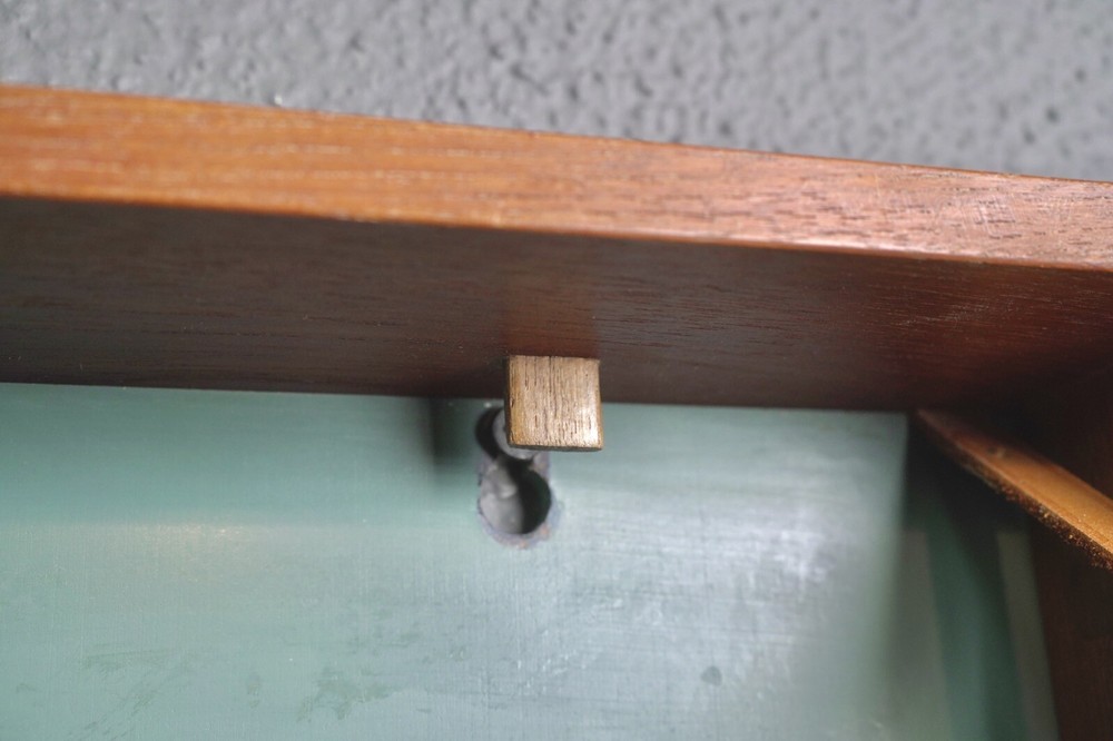 Mid Century Danish Modern Hoff & Ostergaard Teak Wood Wall Rack Valet