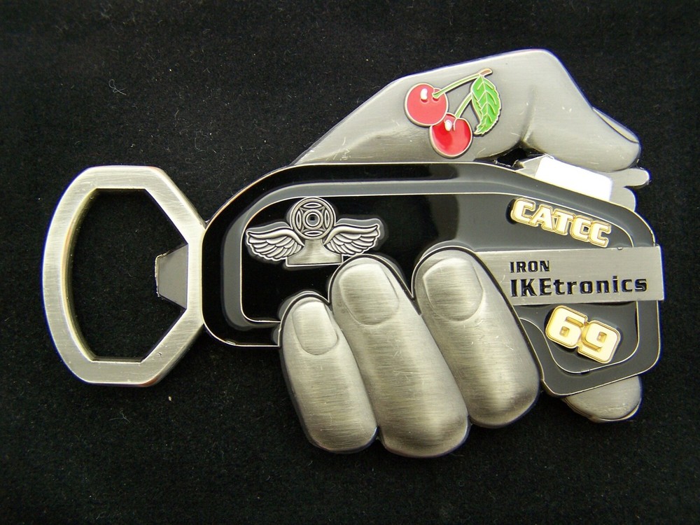 USS Eisenhower CATCC 69 Iron IKEtronics C0VID Deployment Challenge Coin