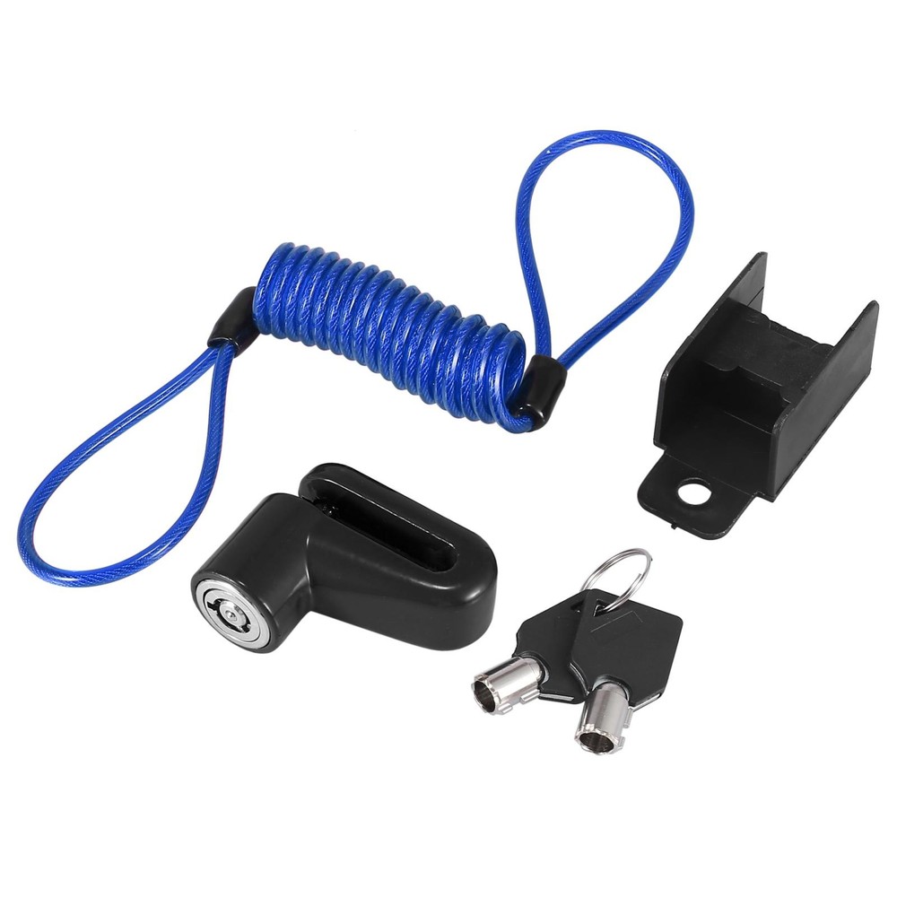 Universal Motorcycle Disc Brake Block Black with Blue Rope Set